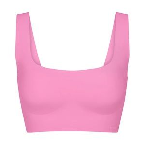 Skims Scoop Longline Bralette (Sugar Pink)